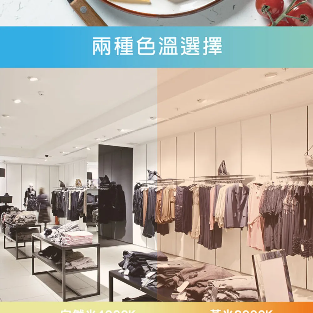 兩種色溫選擇
